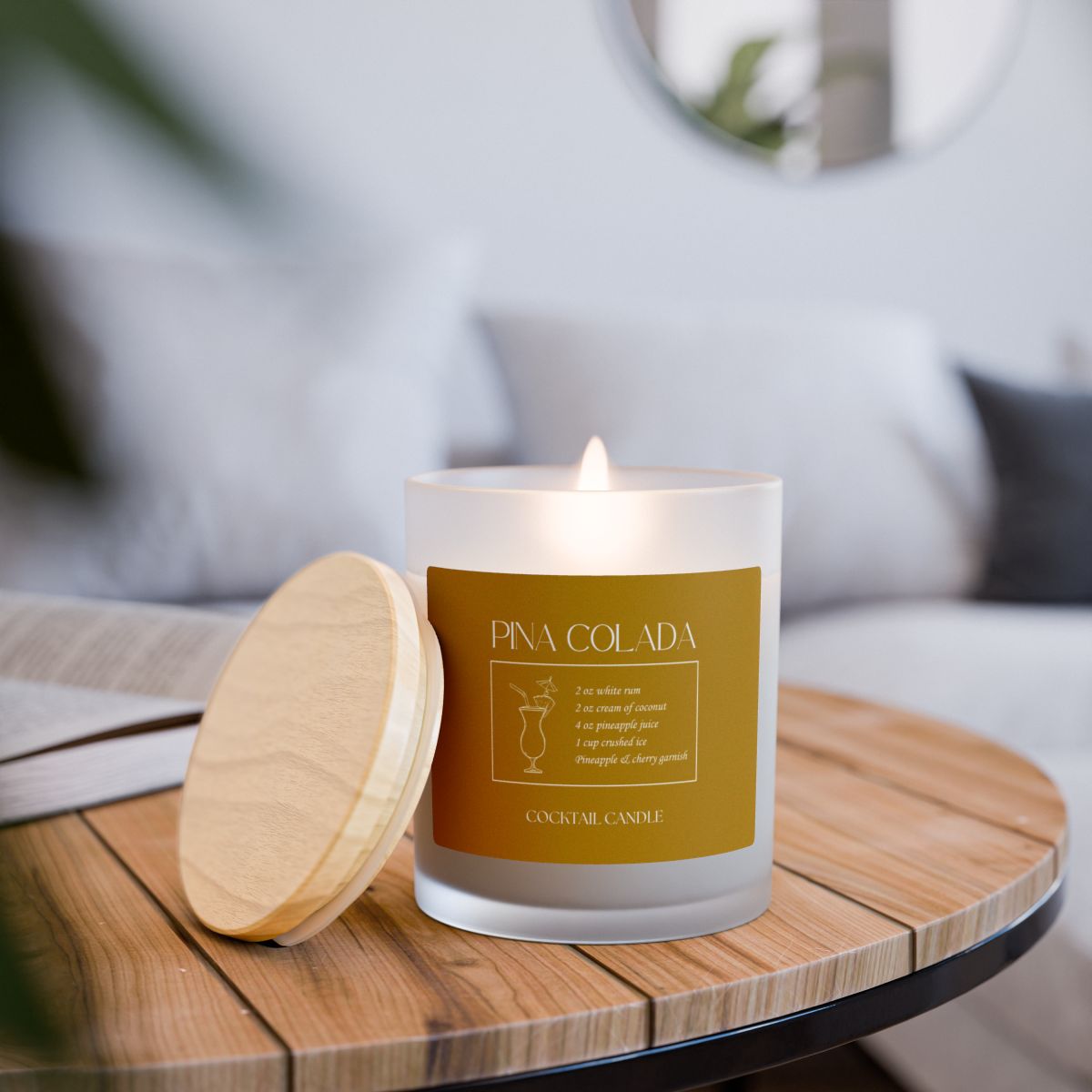 Pina Colada Cocktail Candle
