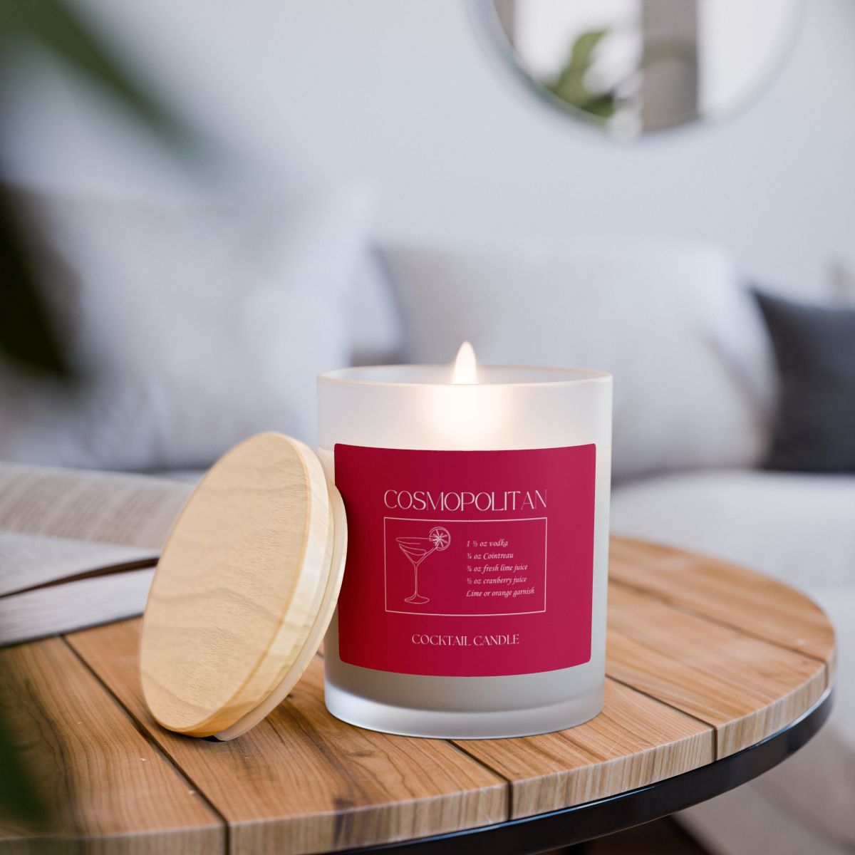 Cosmopolitan Cocktail Candle
