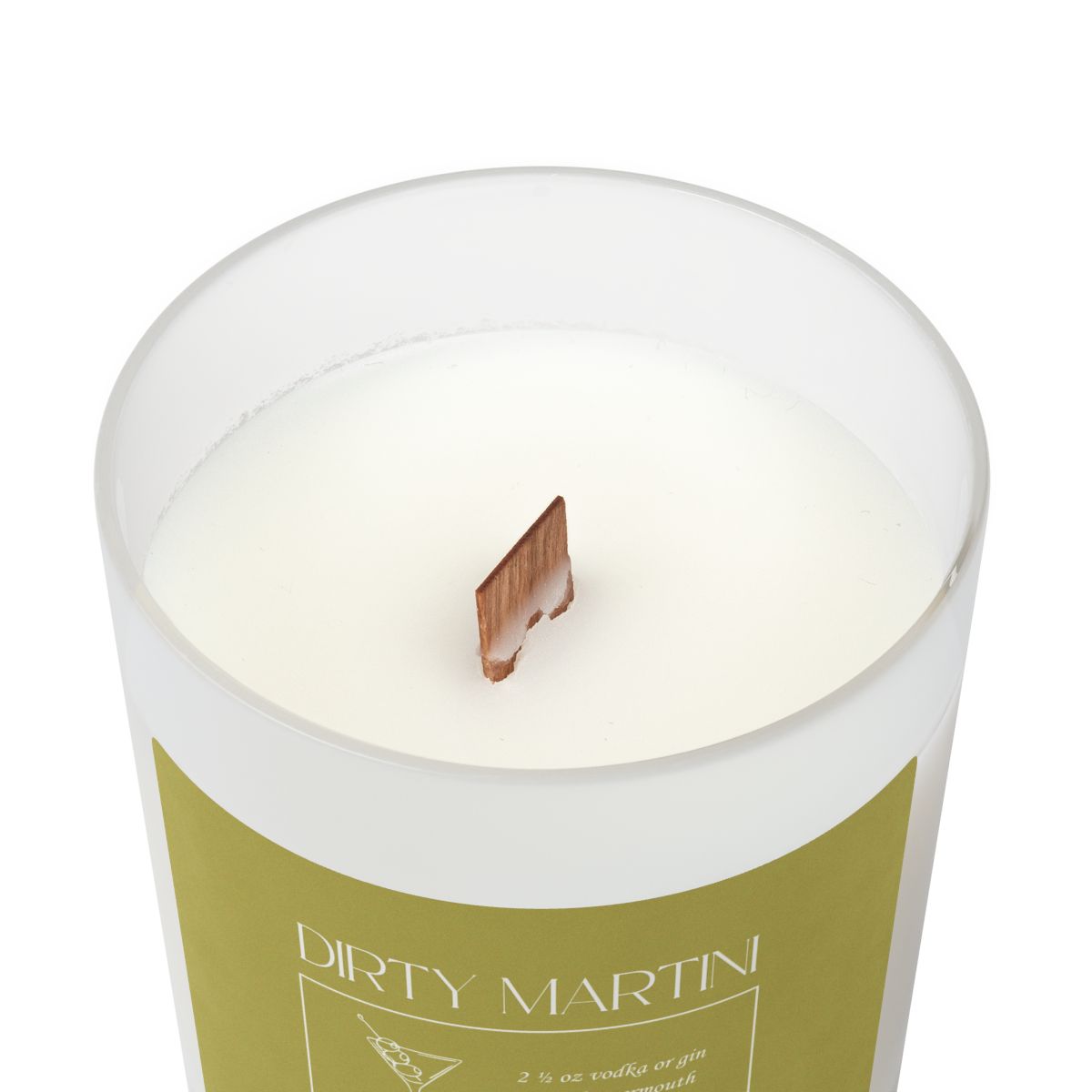 Dirty Martini Cocktail Candle