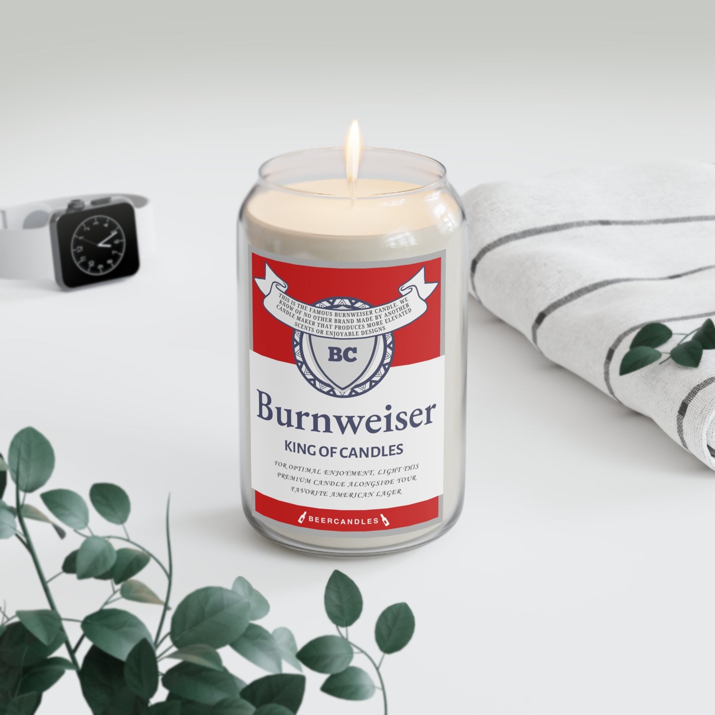 Burnweiser Beer Candle