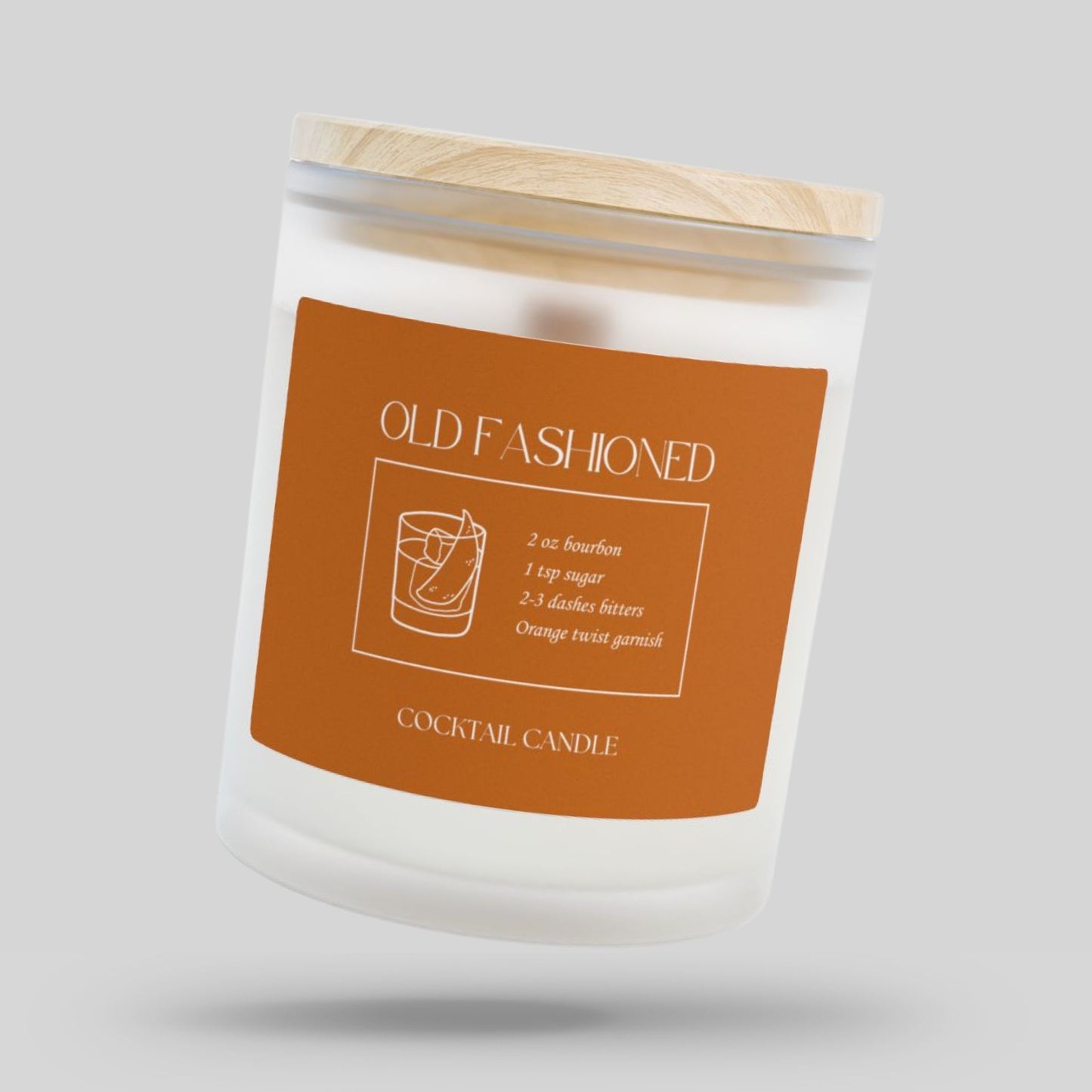 Old Fashioned Cocktail Candle