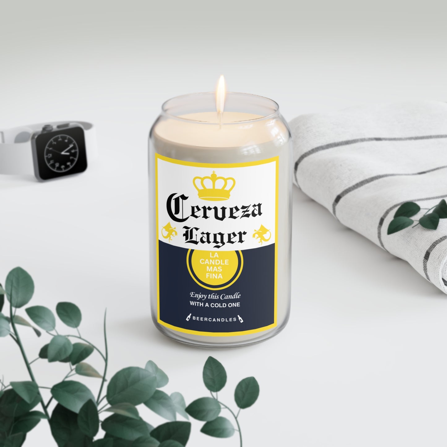 Cerveza Lager Beer Candle