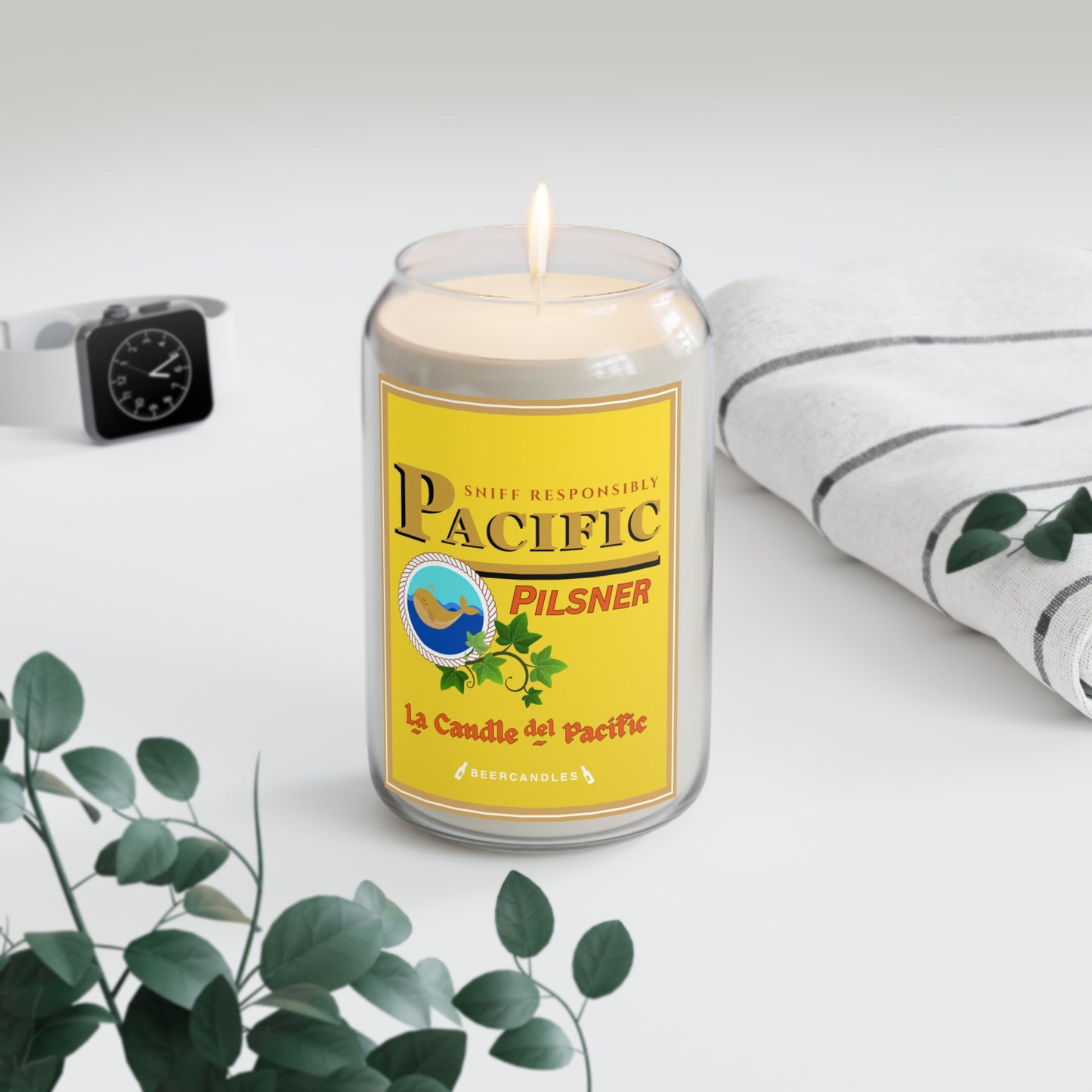Pacific Pilsner Beer Candle