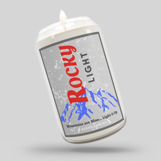Rocky Light Beer Candle