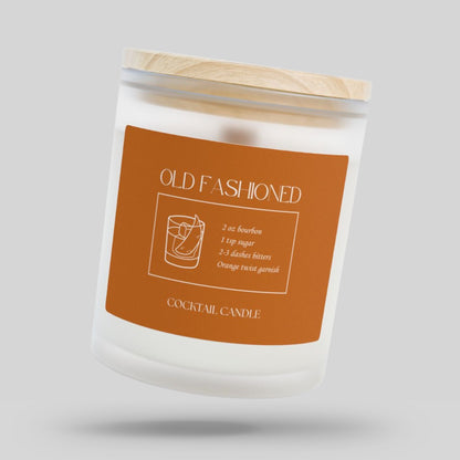 Old Fashioned Cocktail Candle